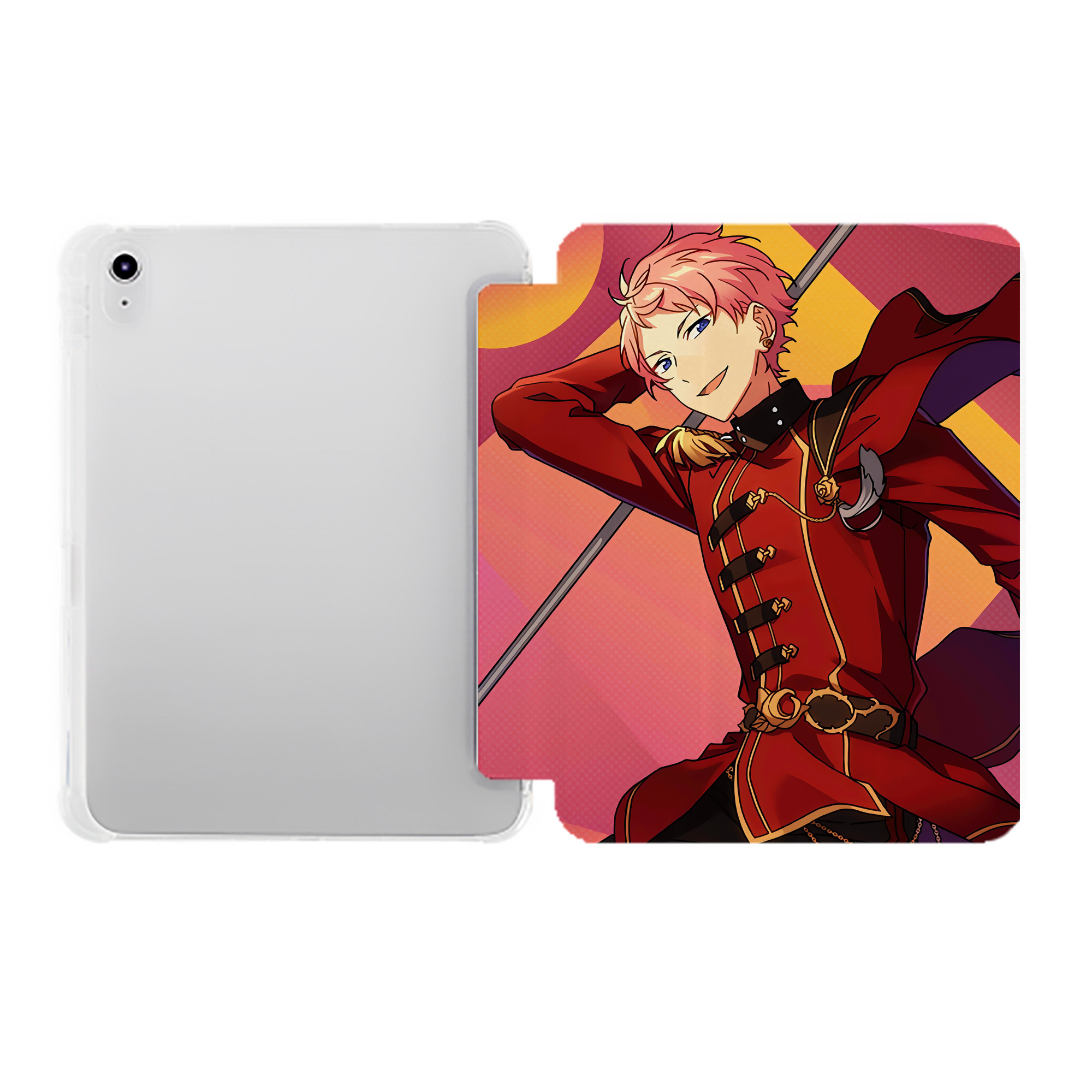 （画像用） あんさんぶるスターズ! Ensemble Stars IPad ケース ペン収納付き 三つ折りスタンド PUレザー×シリコン 対応機種9.5/10.5/10.9インチ